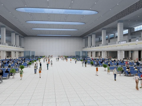 Waiting Hall 3D Model
