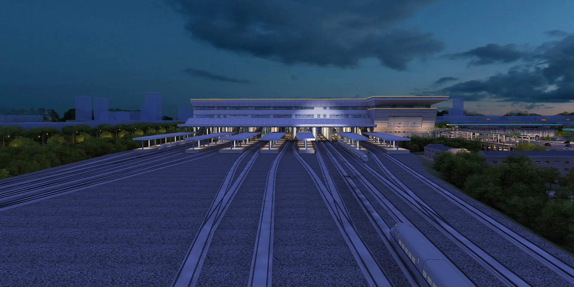 Station 3D Model .c4d .max .obj .3ds .fbx .stl .blend 