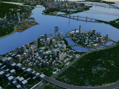 Urban architecture 3D Model