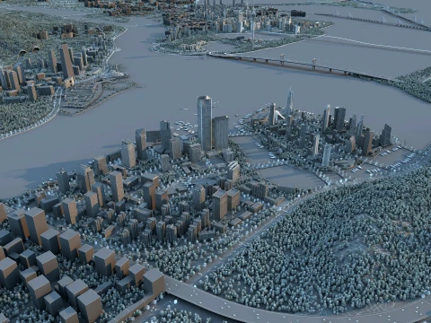 Urban architecture 3D Model