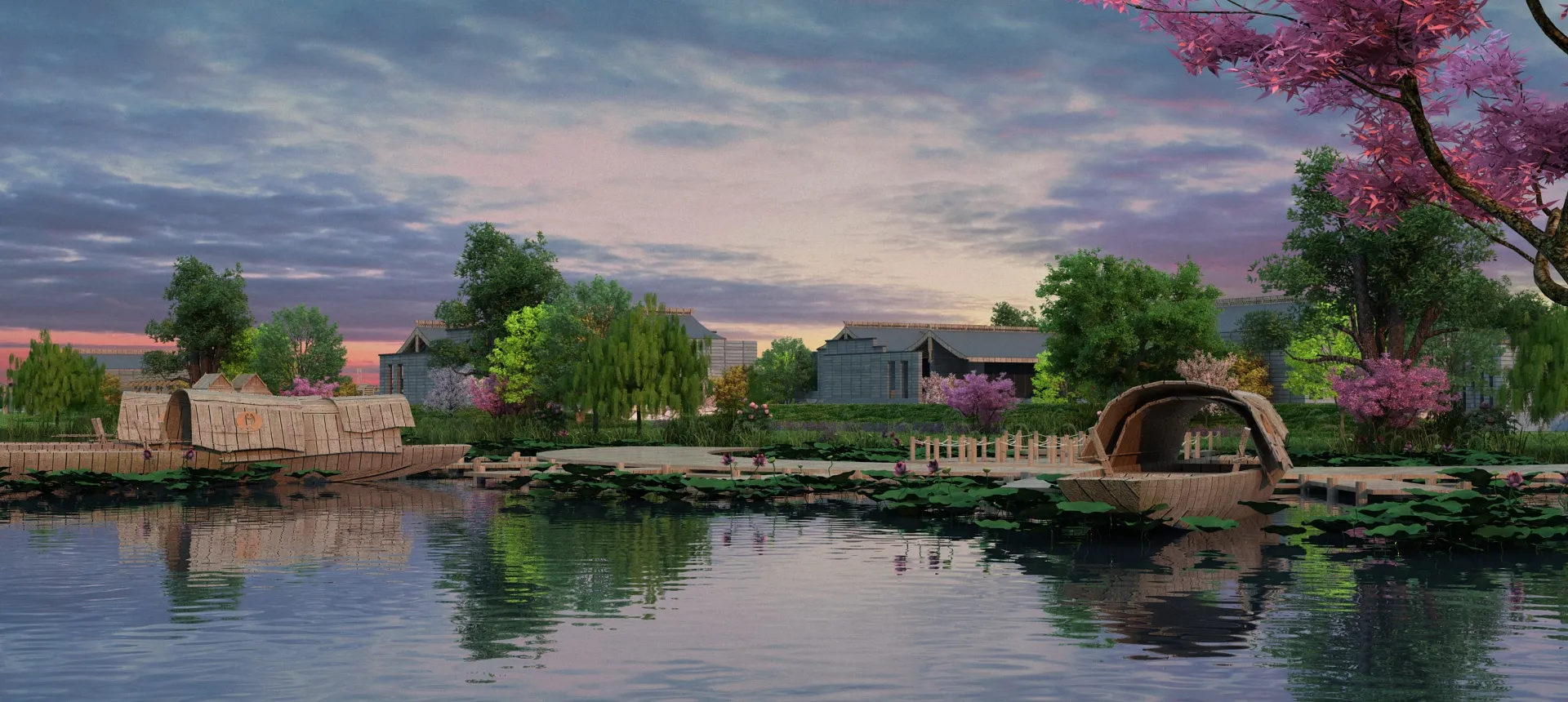 Riverside 3D Model .c4d .max .obj .3ds .fbx .stl .blend