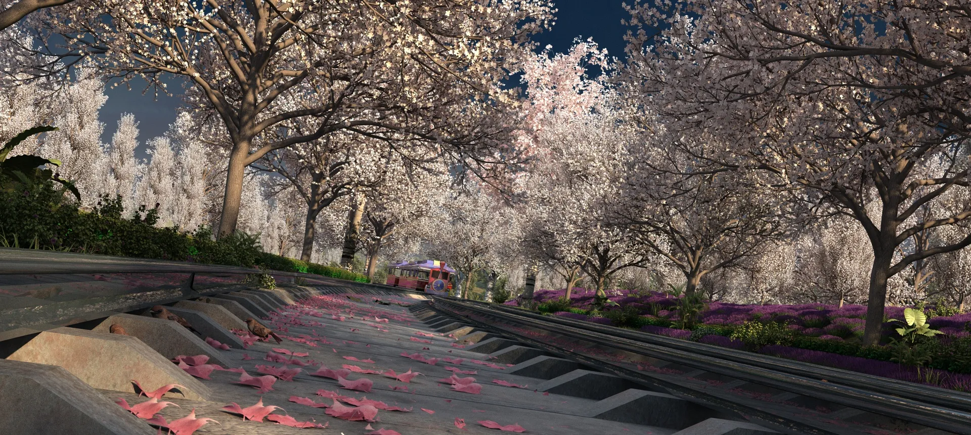 Park 3D Model .c4d .max .obj .3ds .fbx .stl .blend