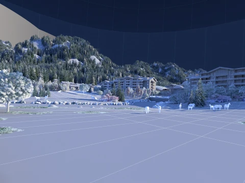 Horse ranch 3D Model