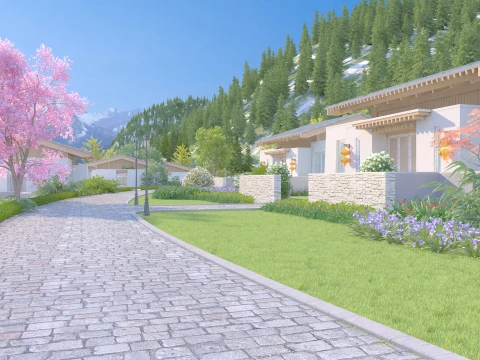 Villa 3D 모델