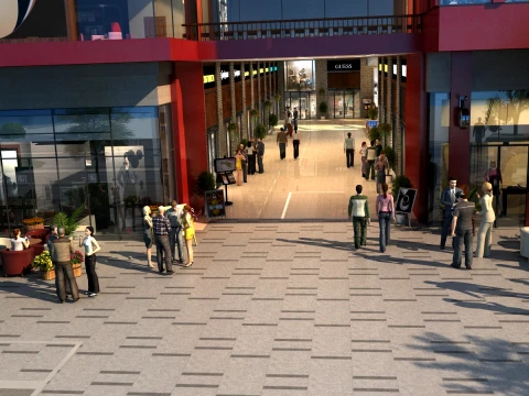 Commercial street 3D 모델