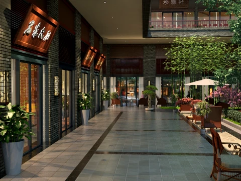 Commercial street 3D 모델