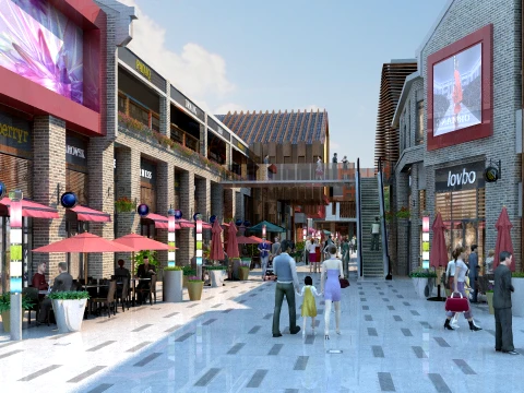 Commercial street 3D 모델