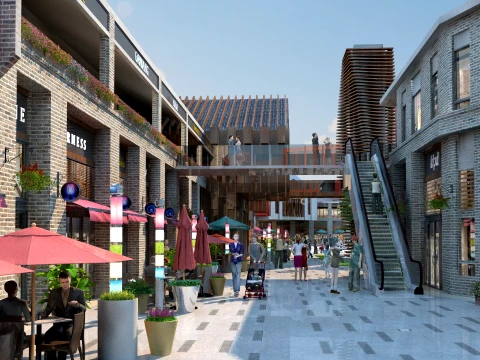 Commercial street 3D Model