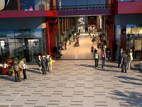 Commercial street 3D 모델