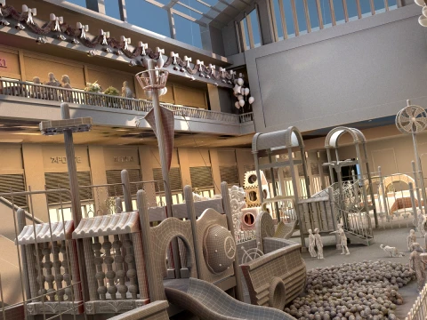 Commercial street 3D Model