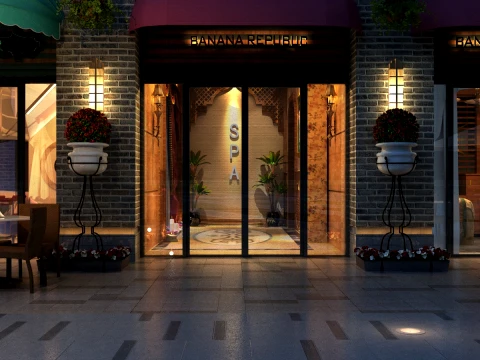 Commercial street 3D 모델