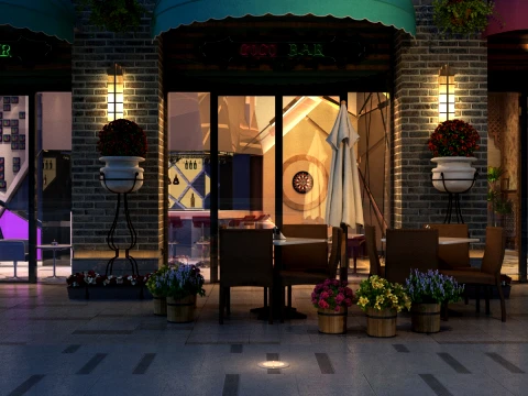 Commercial street 3D Model