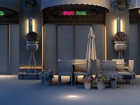 Commercial street 3D Model