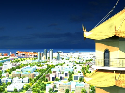 Port 3D Modell