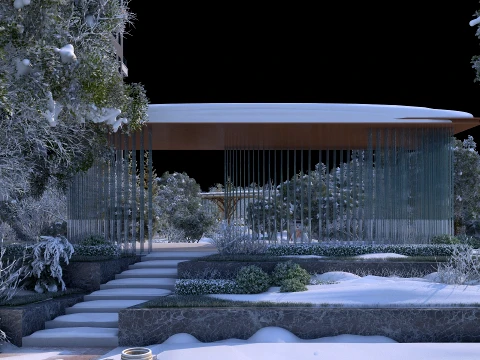 Snow scenery Modello 3D