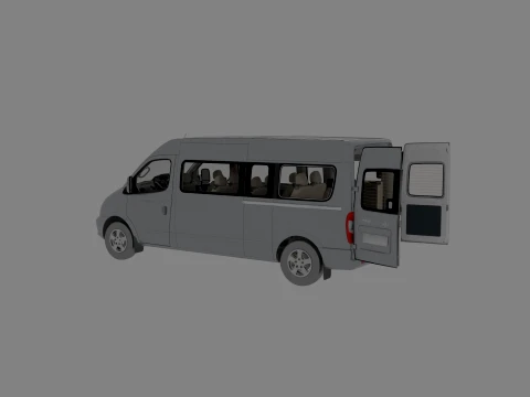 Minivan Modello 3D