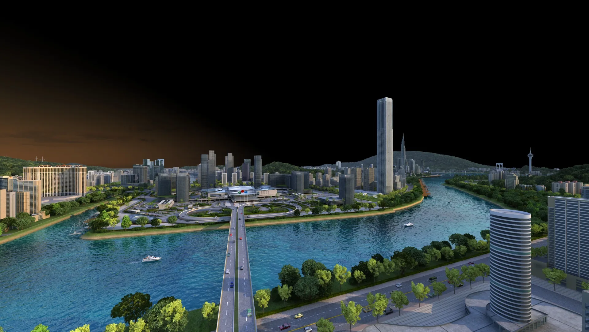 Urban architecture 3D Model .c4d .max .obj .3ds .fbx .stl .blend