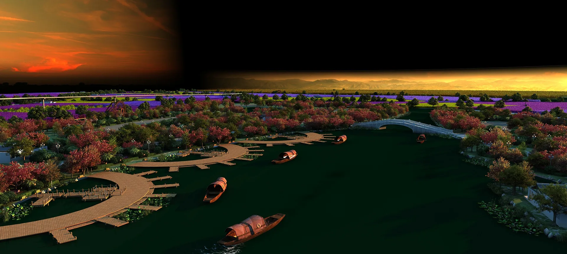 Park 3D Model .c4d .max .obj .3ds .fbx .stl .blend 