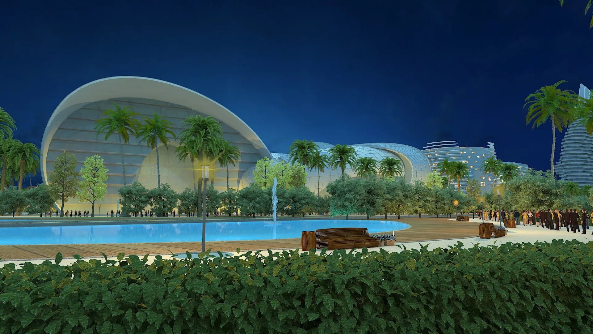 Urban architecture 3D Model .c4d .max .obj .3ds .fbx .stl .blend