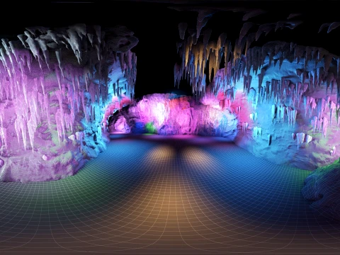 Karst cave 3D Model