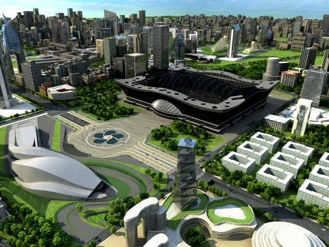 Urban architecture 3D Model