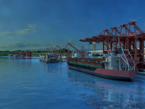 Harbor 3D Model
