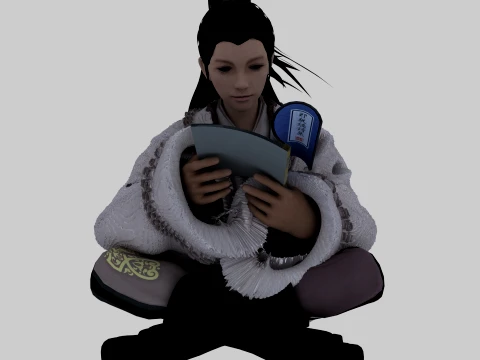Ancient Scholar 3D Model