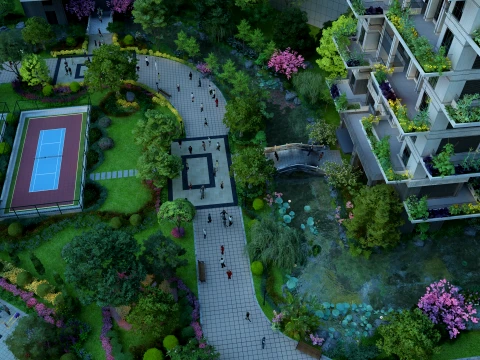 Green building 3D Model