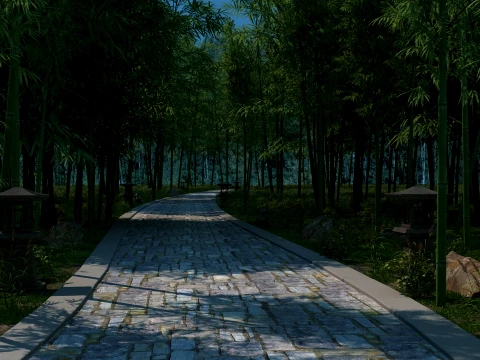 Bamboo Forest Modèle 3D