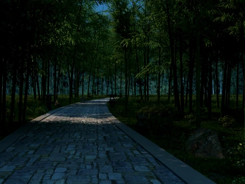Bamboo Forest 3D Model