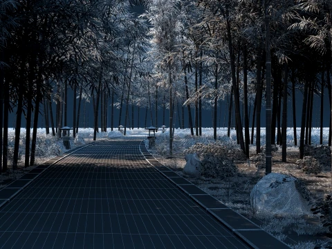 Bamboo Forest 3D Model