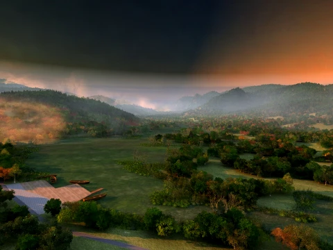 Mountain Forest Modèle 3D