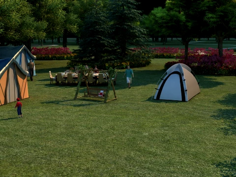 Campsite Modèle 3D