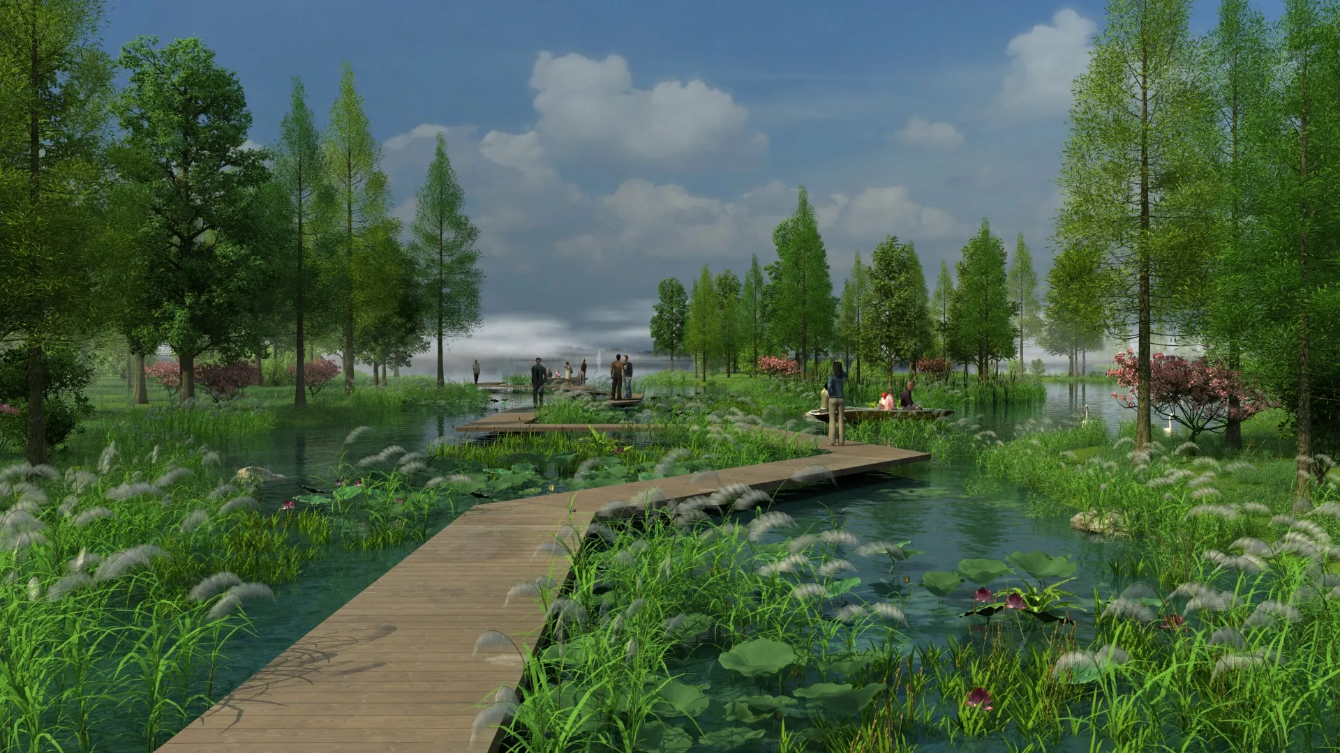 Park 3D Model .c4d .max .obj .3ds .fbx .stl .blend 