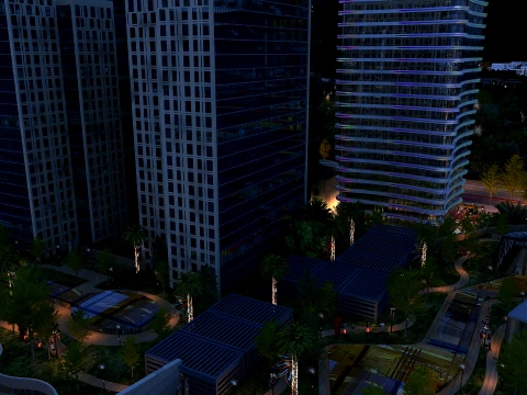 City night 3D Model