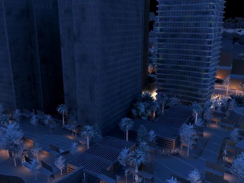 City night 3D Model