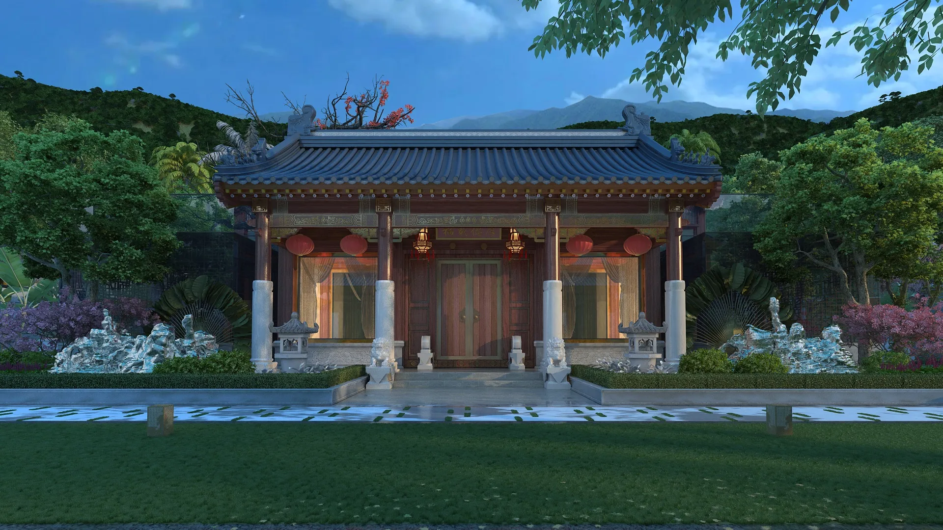 Ancient town 3D Model .c4d .max .obj .3ds .fbx .stl .blend 