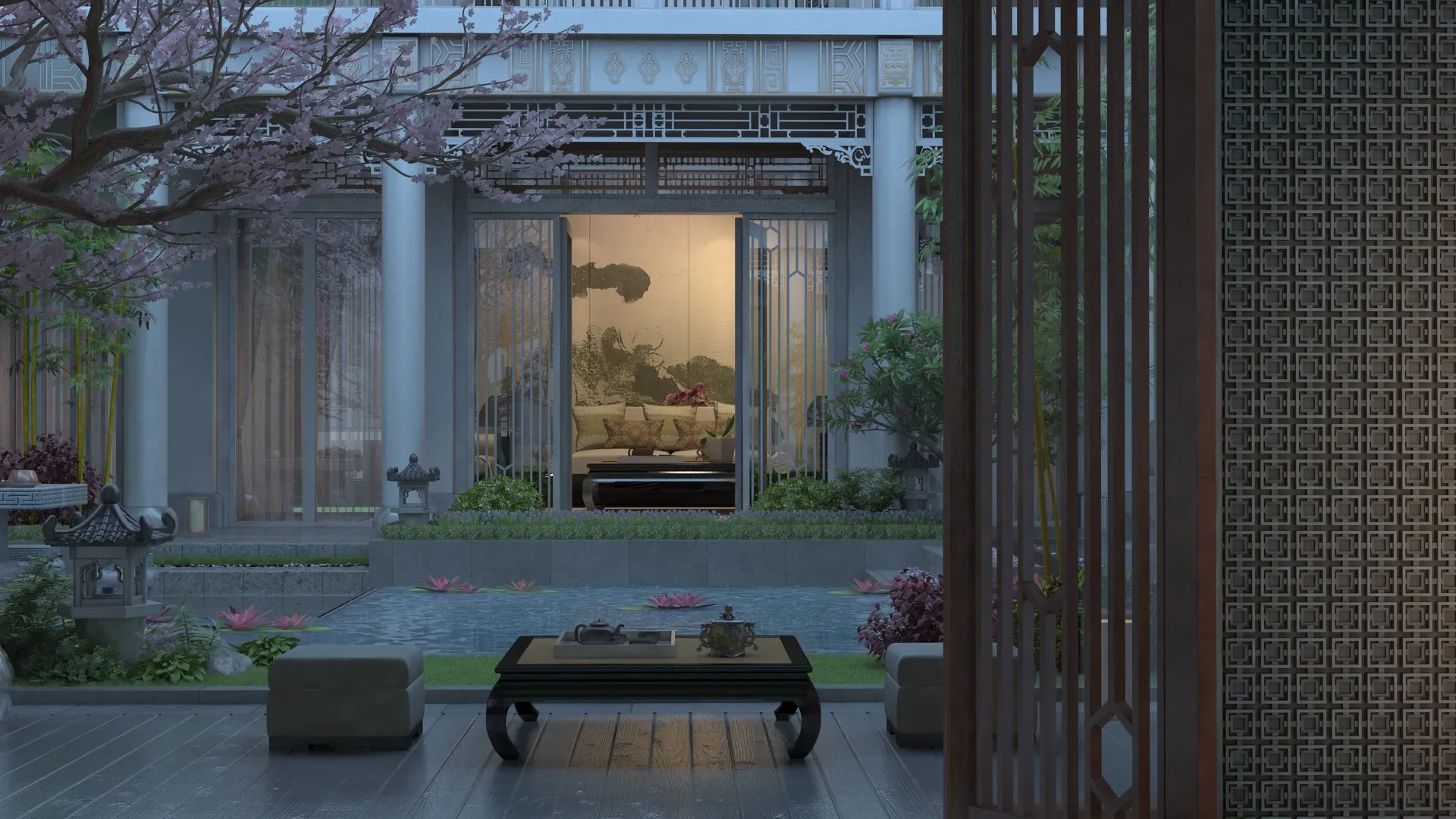 Ancient Architecture 3D Model .c4d .max .obj .3ds .fbx .stl .blend 