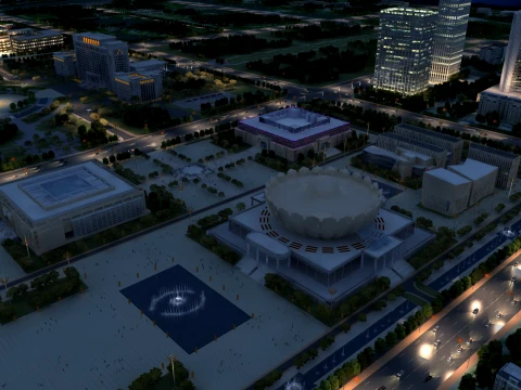 City Architecture 3D Model