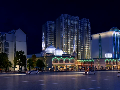 Muslim Hotel 3D Model