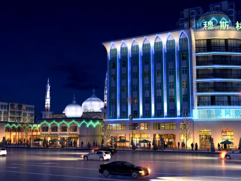 Muslim Hotel 3D Model