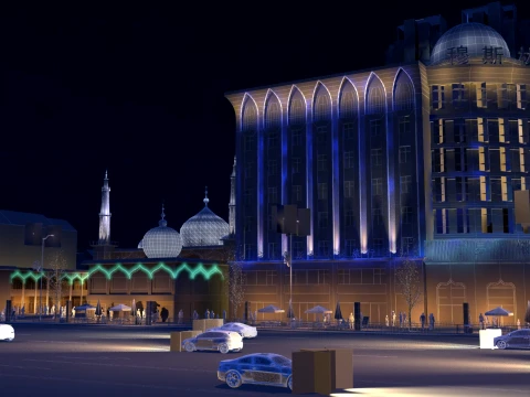 Muslim Hotel 3D Model