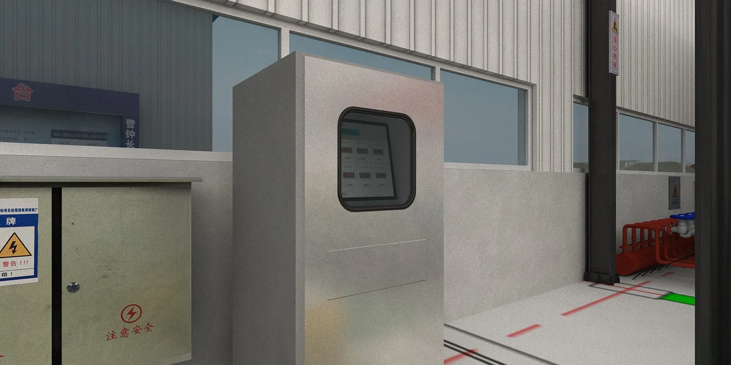 Factory 3D Model .c4d .max .obj .3ds .fbx .stl .blend 