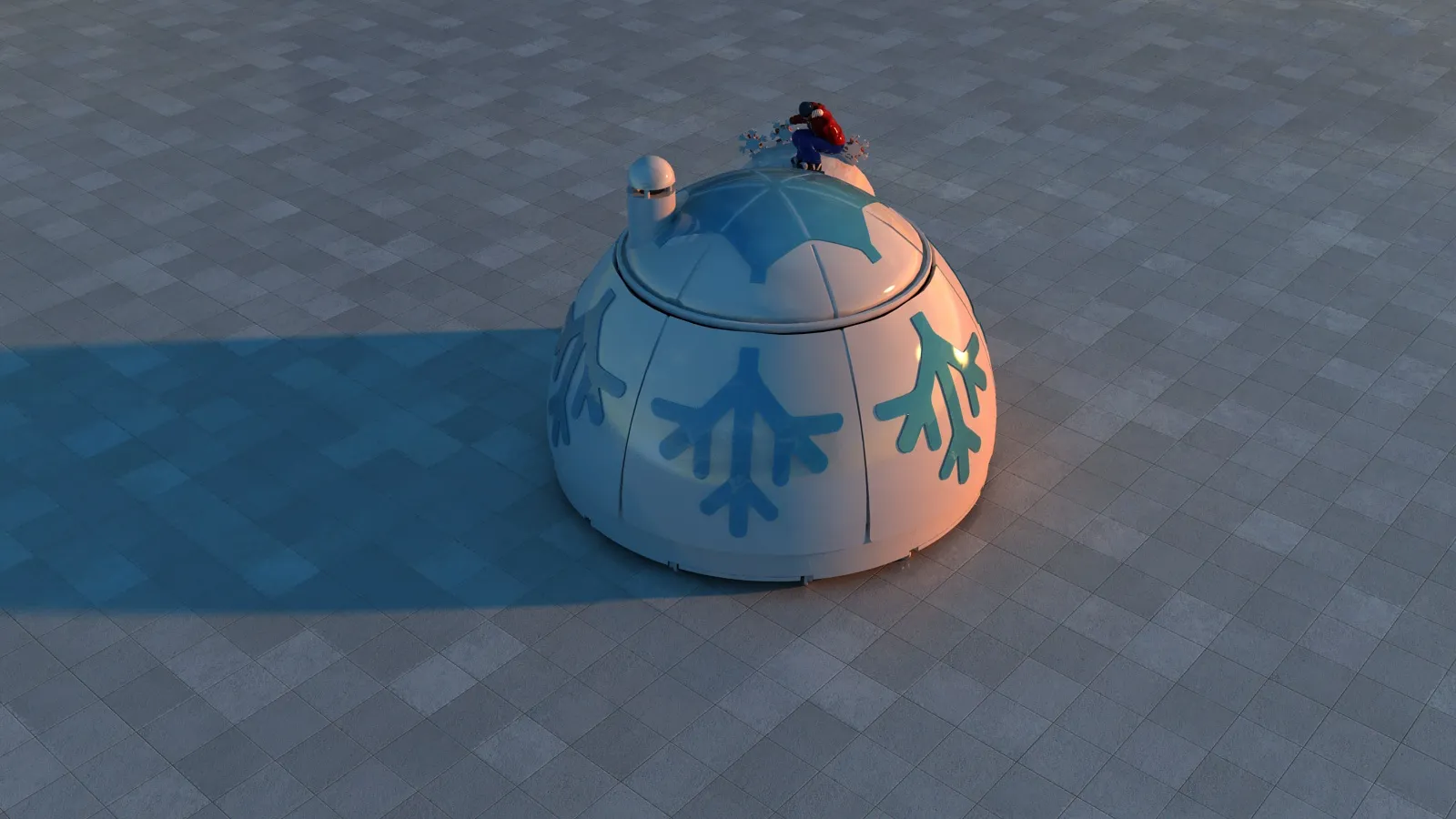 Olympic Cottage 3D Model .c4d .max .obj .3ds .fbx .stl .blend 