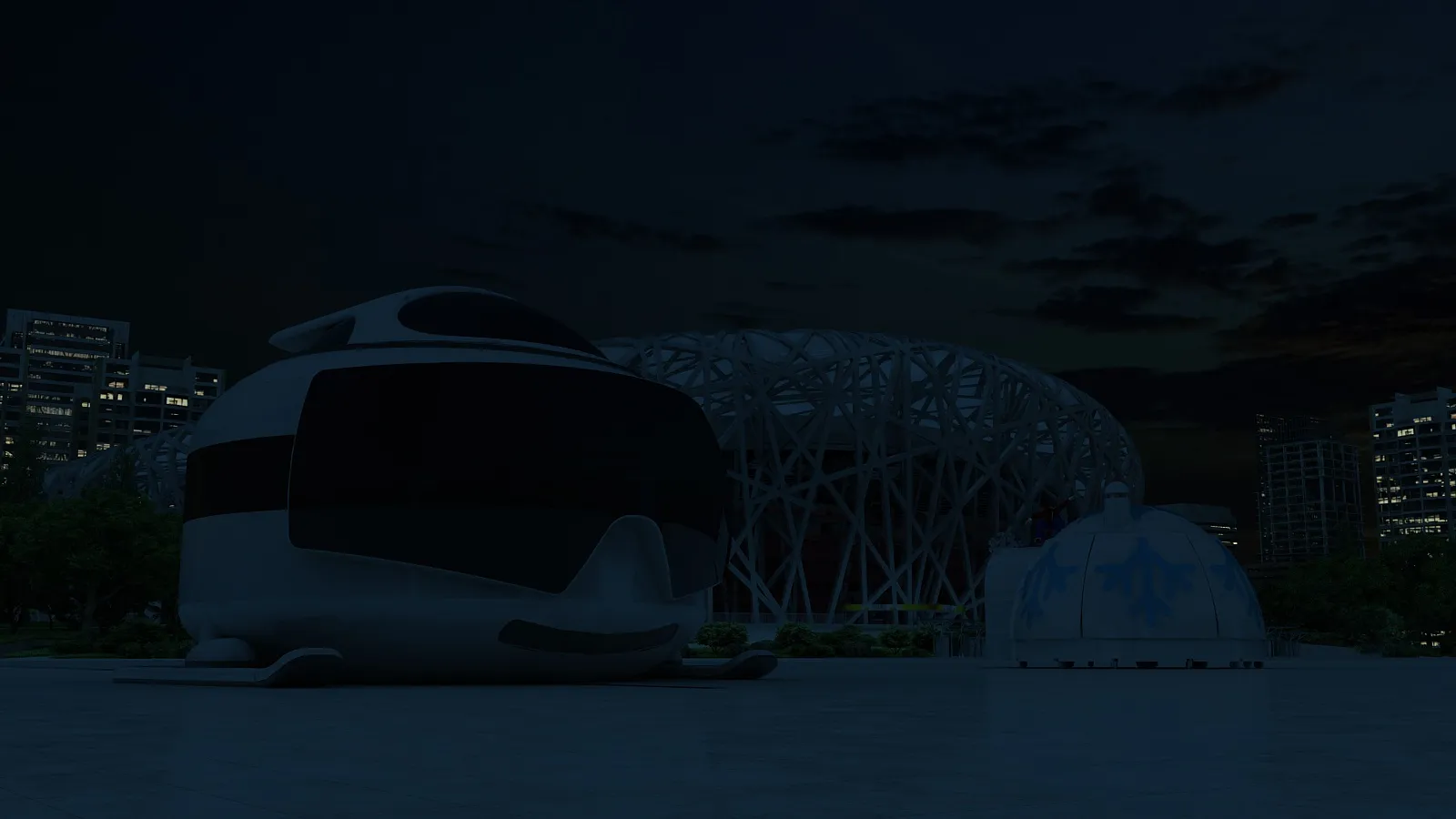 Olympic Cottage 3D Model .c4d .max .obj .3ds .fbx .stl .blend 