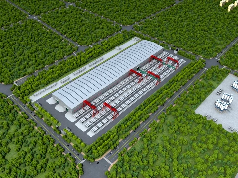 Factory 3D Model