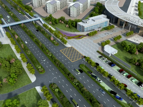 高速道路 3Dモデル