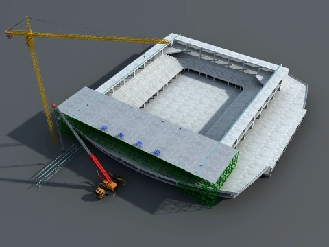 Build a stadium 3Dモデル