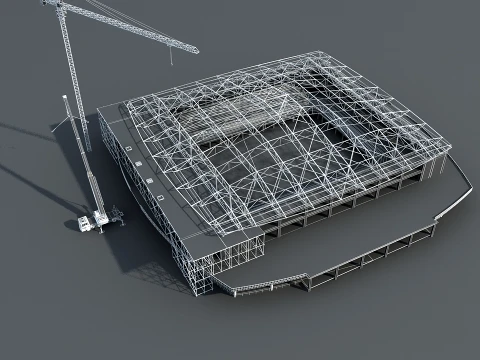 Build a stadium 3D Model