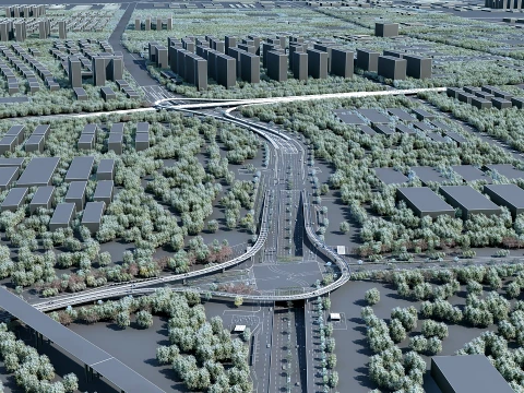 Train station 3D Model